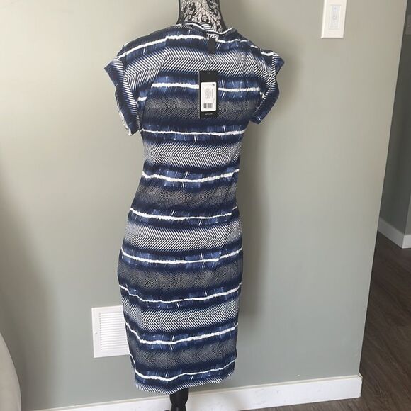 Jones New York Print T-Shirt Wrap Dress S, - Picture 3 of 3
